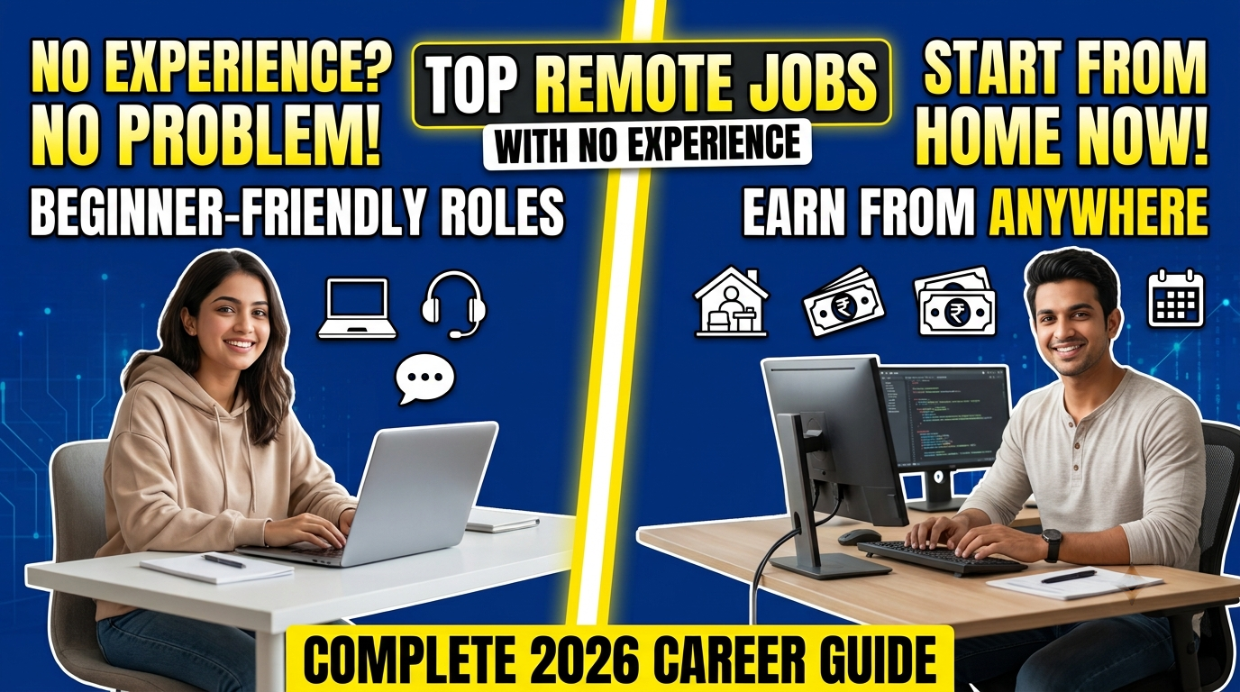 Top Remote Jobs for Beginners with No Experience (Complete Career Guide)